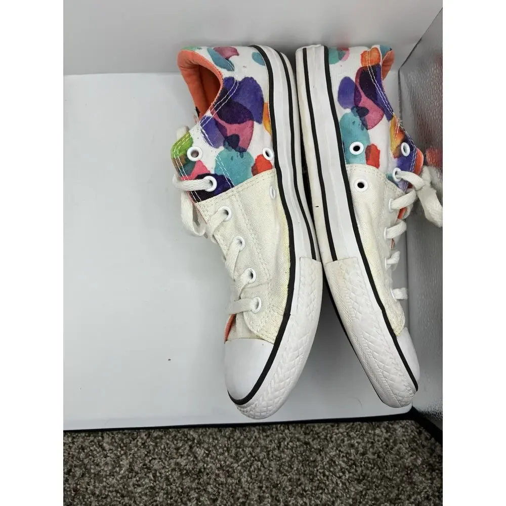 Converse Chuck Taylor Low Youth Sz 5 Womens 7 Watercolor Floral Sneakers Shoes